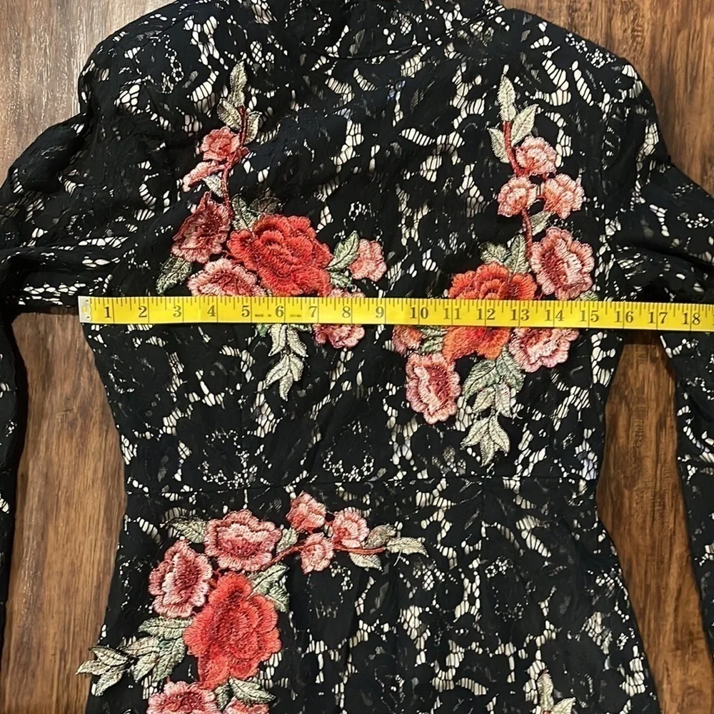 Missguided x Peace & Love Floral Lace High Neck Dress limited collection size 8 - Picture 7 of 12
